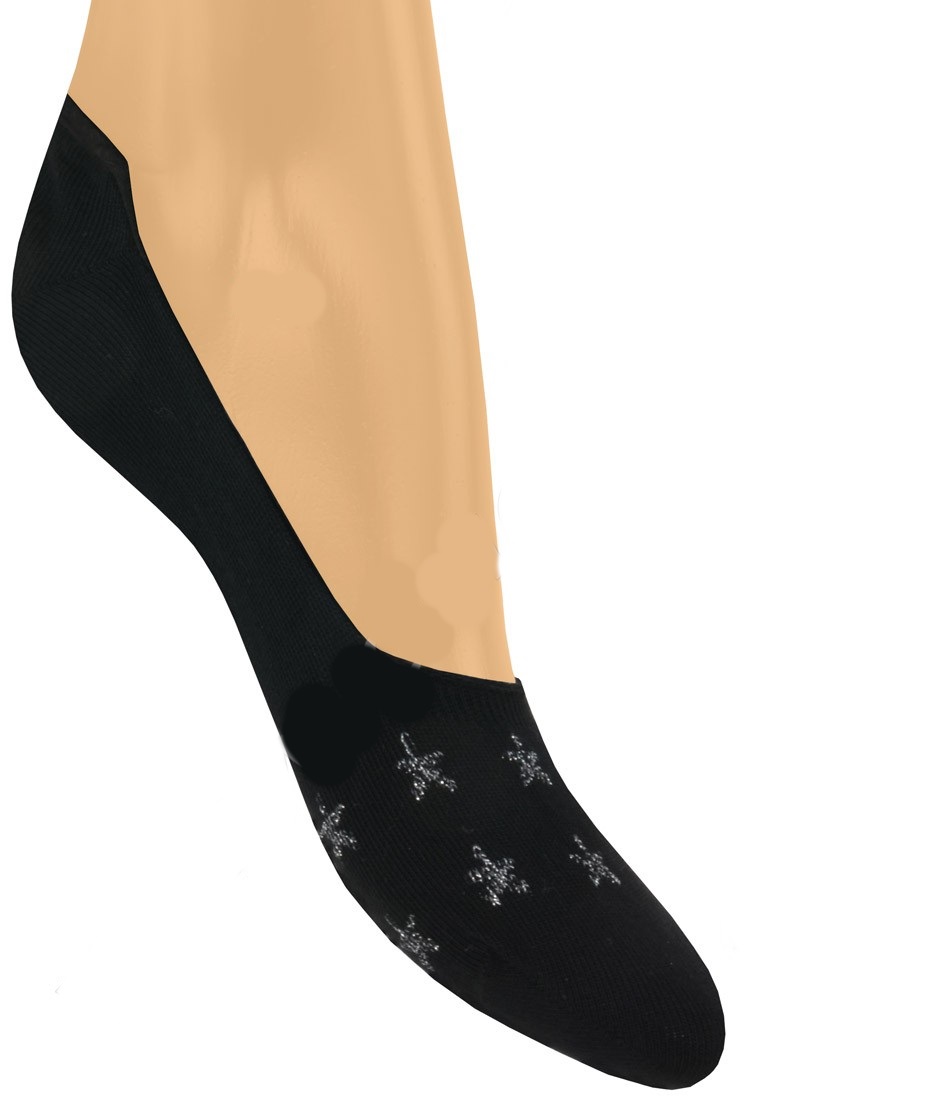 Dámske ponožky do mokasín Wola w81.71 čierne