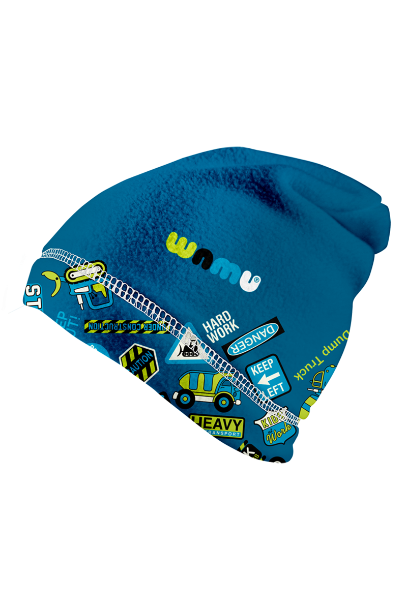 Fleecová čiapka BÁGER - modrá