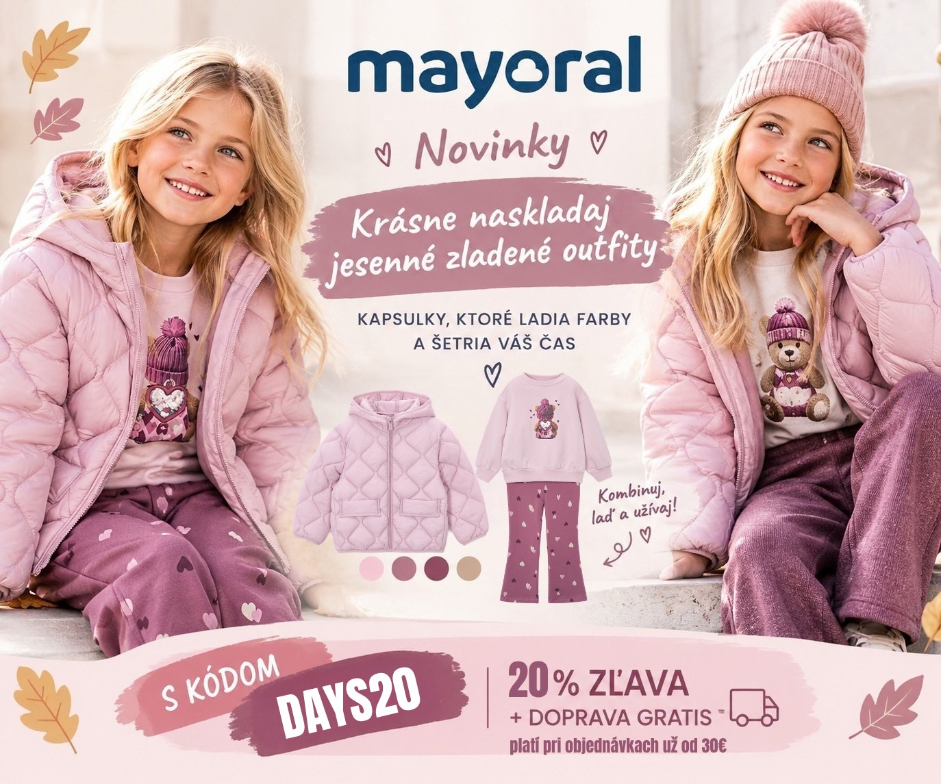 Oblečenie, obuv pre dievčatái 2-10 rokov mayoral