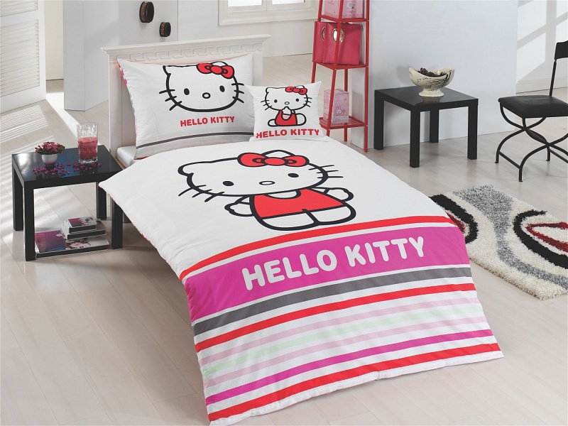 Návliečky Hello Kitty Stripe Bavlna deluxe
