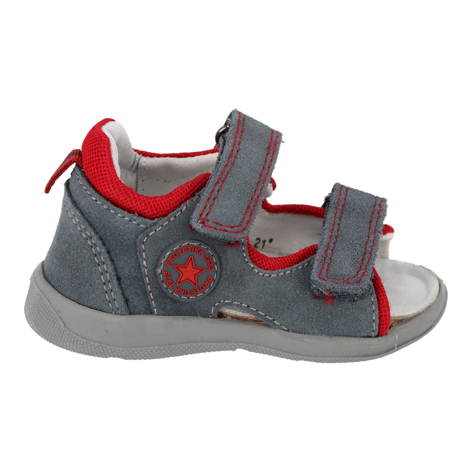 Protetika - sandále ORS T 115 sivo-červená 20-27