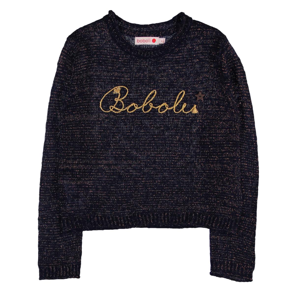 Pletený sveter s nápisom Boboli 724003-2440
