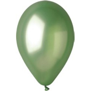Latexový balónik metalický zelený