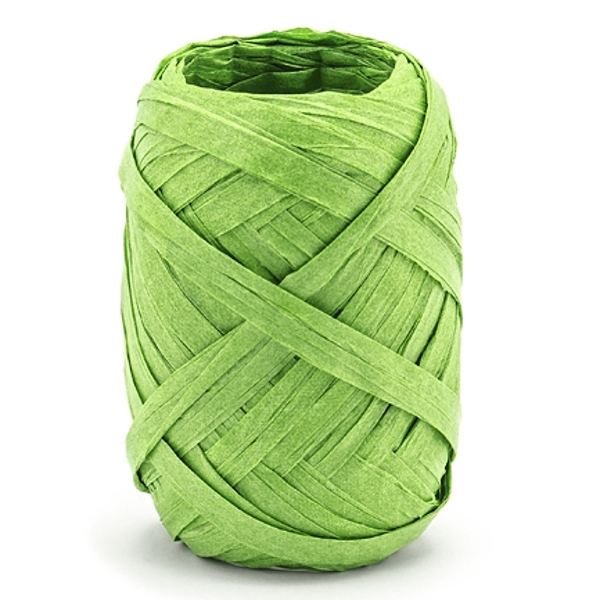 Stuha viazacia Raffia zelená 5mm  10m
