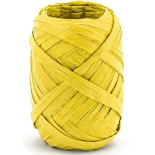 Stuha viazacia Raffia žltá 5mm  10m