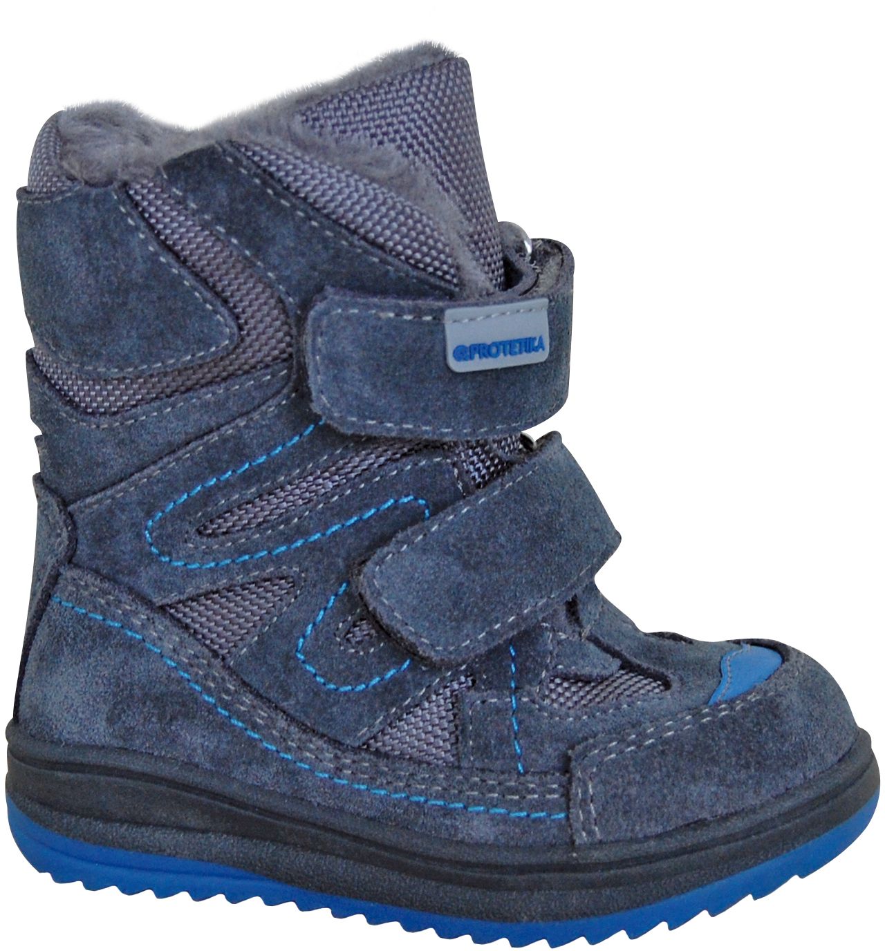 Protetika - zimné topánky FARI blue - zateplené kožušinkou
