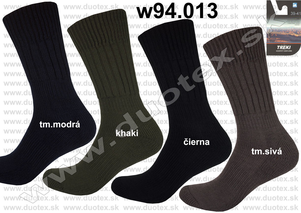 Pánske vlnené ponožky w94.013 tmavomodré