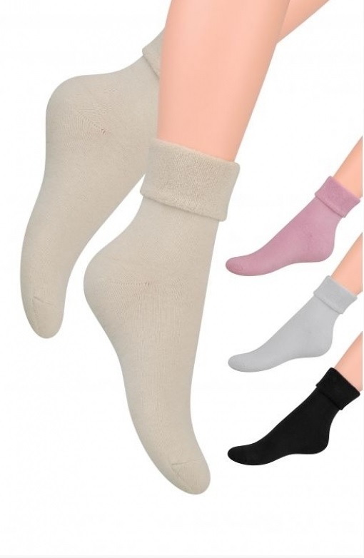 Dámske ponožky froté 110-1 sivé