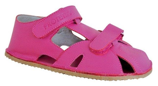 Protetika - barefootové polootvorené topánky ZERO fuxia