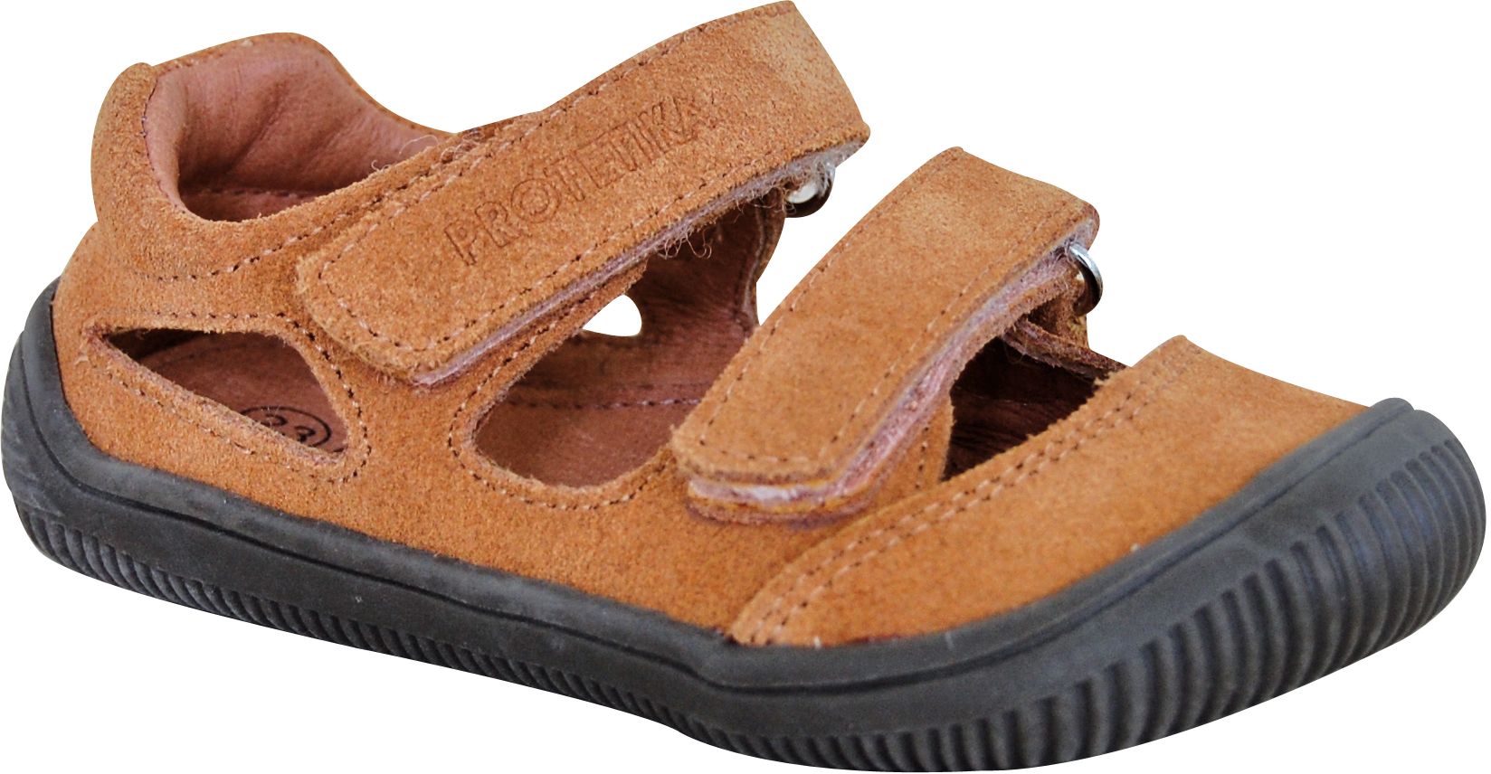 Protetika - barefootové polootvorené topánky BERG brown