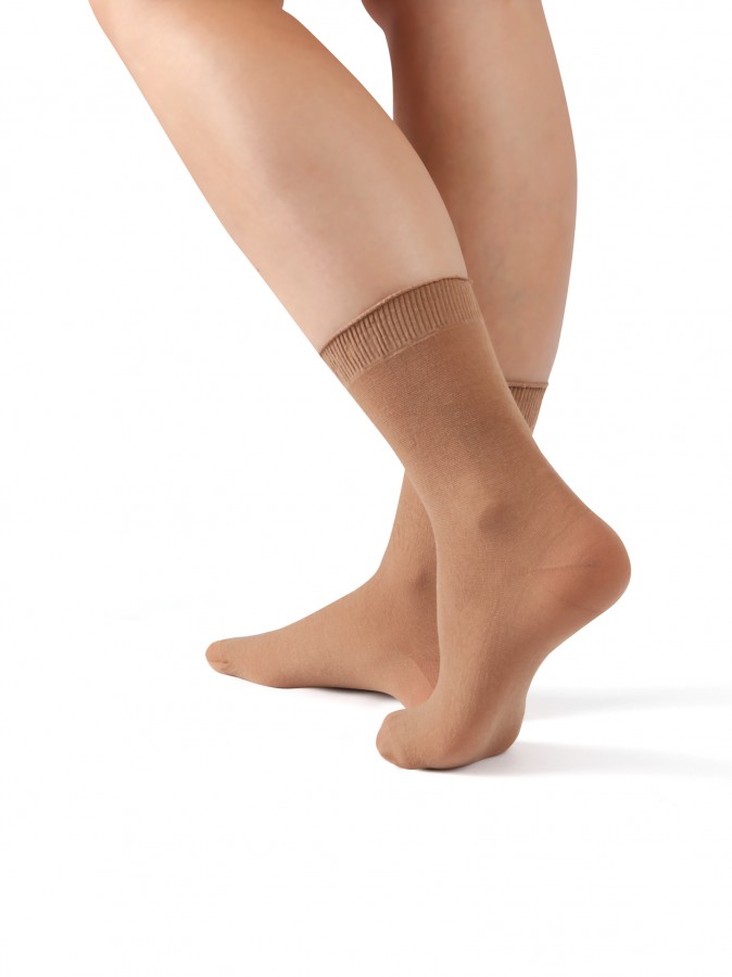 Dámske silonkové ponožky Pohoda 68DEN telová