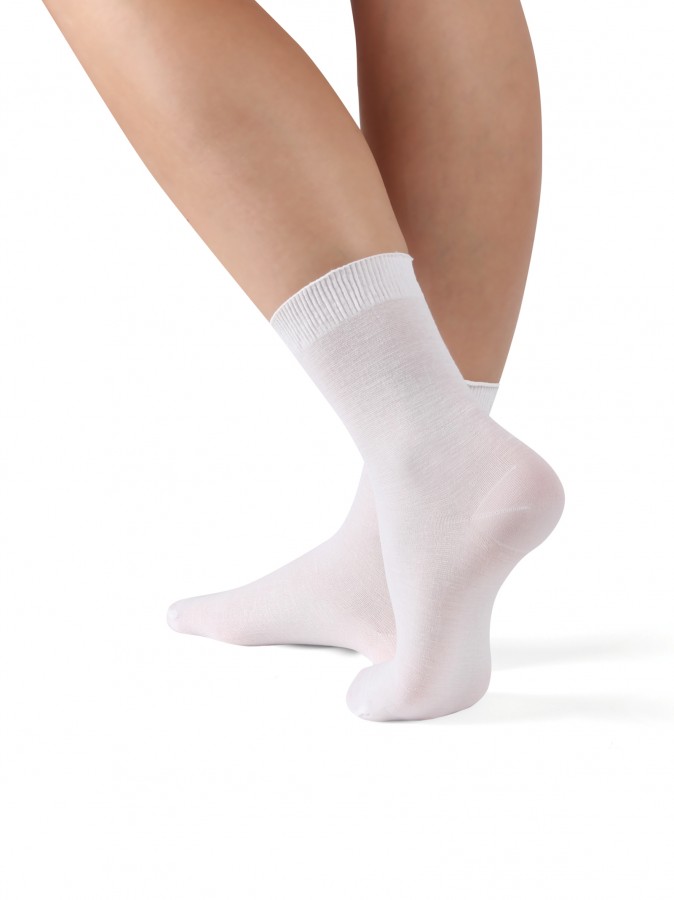 Dámske silonkové ponožky Pohoda 68DEN biele