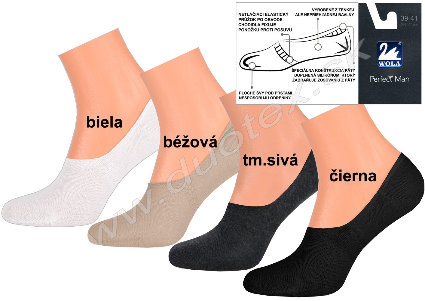 Pánske ponožky w91 071 biele