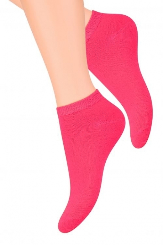 Dámske ponožky STEVEN 052 neonovoružová