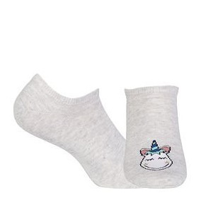 Detské ponožky s jednorožcom  w31.01P sivá