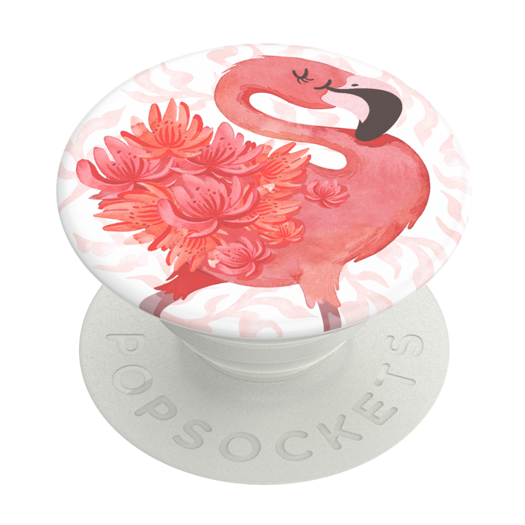 PopSockets 43119300  PopGrip Gen.2, Flamingo a Go Go, plameniak