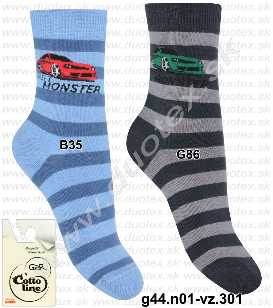 Pruhované ponožky GATTA g44.n01-301 modrá