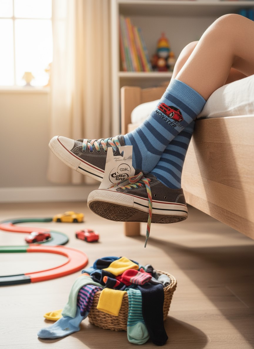 Pruhované ponožky GATTA g44.n01-301 modrá