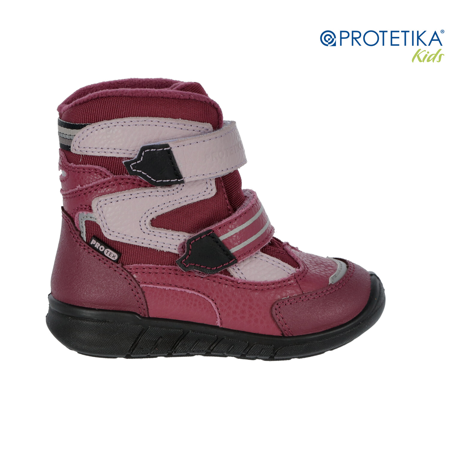 Protetika - zimné topánky s membránou PRO-tex MARON fuxia - zateplené