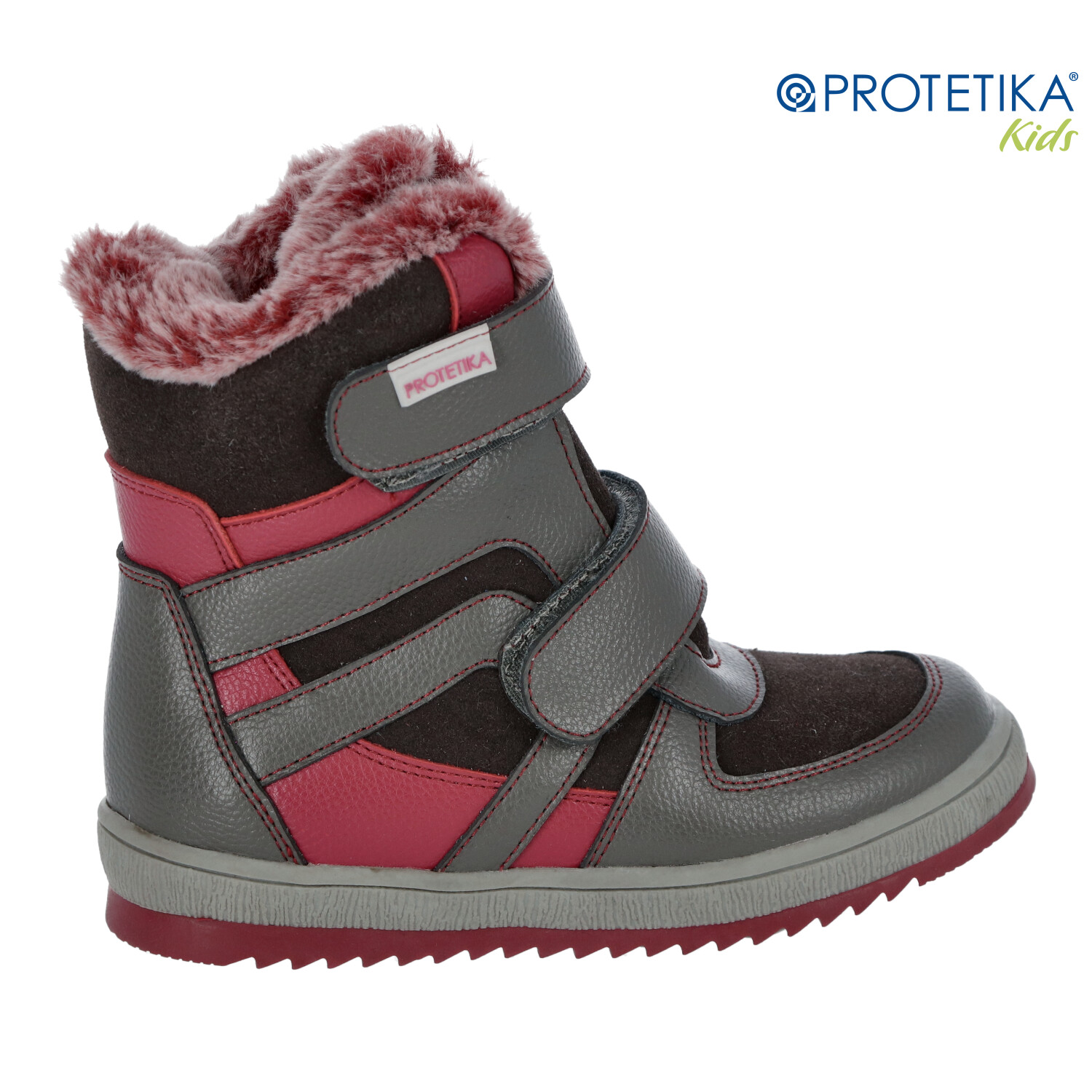 Protetika - zimné topánky MELANY grey - zateplené kožušinkou