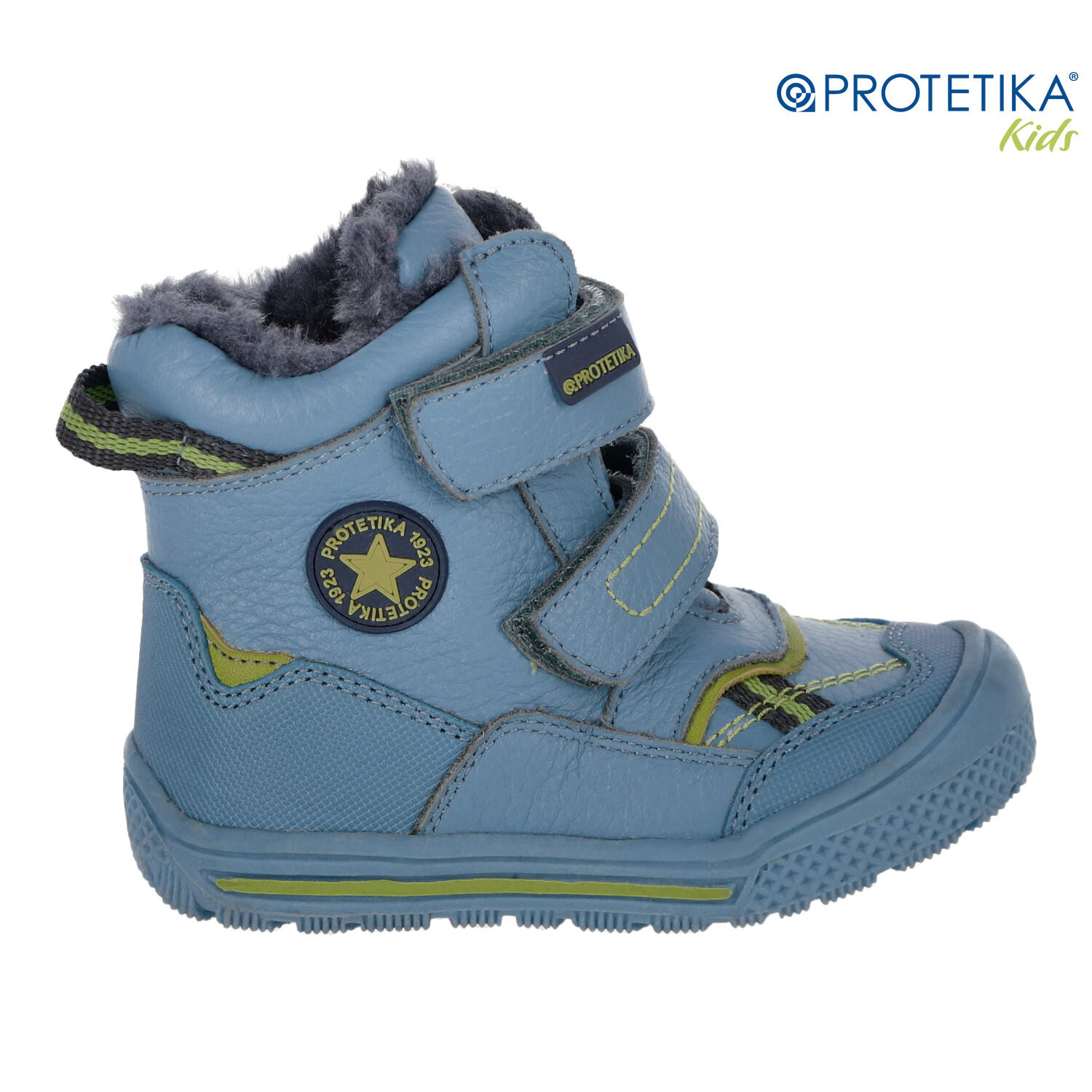Protetika - zimné topánky TOD blue - zateplené kožušinkou