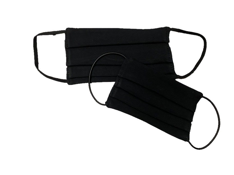 Bavlnené dvojvrstvové rúško s otvorom na filter Black