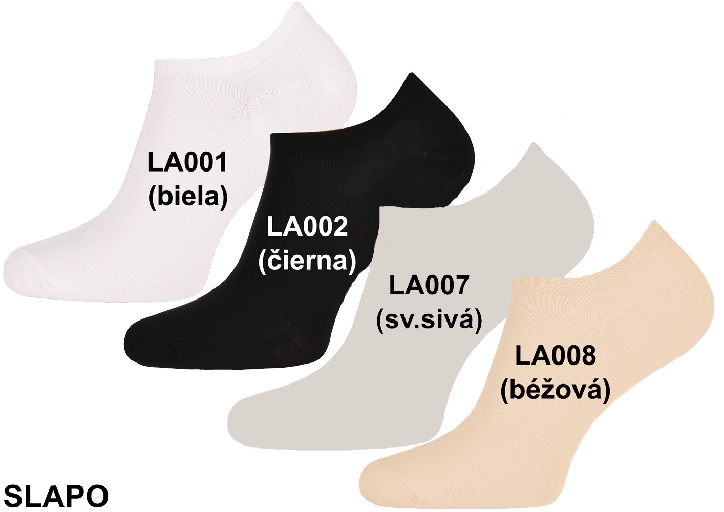 Členkové ponožky SLAPO biele