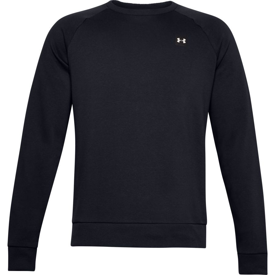 1357096-001 UA Rival Fleece Crew-BLK Black