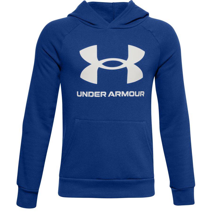 Chlapčenská mikina UNDER ARMOUR s kapucňou 1357585-400 kráľovská modrá