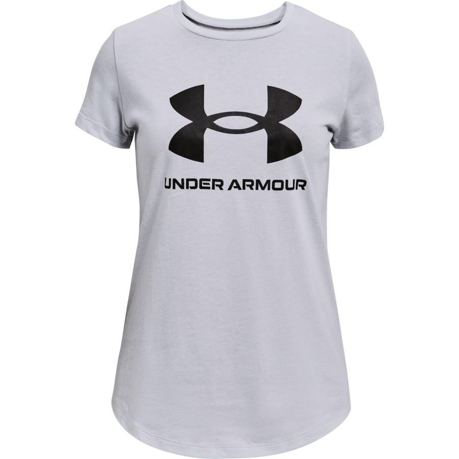 Dievčenské tričko s logom Under Armour 1361182-011 svetlosivá