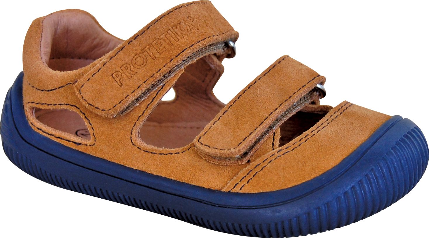 Protetika - barefootové polootvorené topánky BERG beige