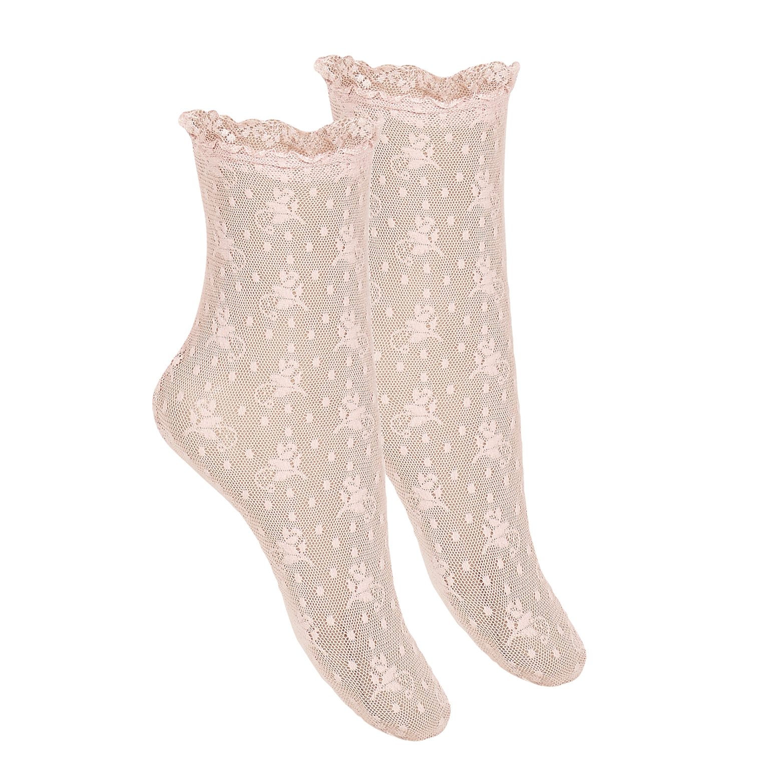 Vzorované silonkové ponožky Cóndor 450204526 - pale pink