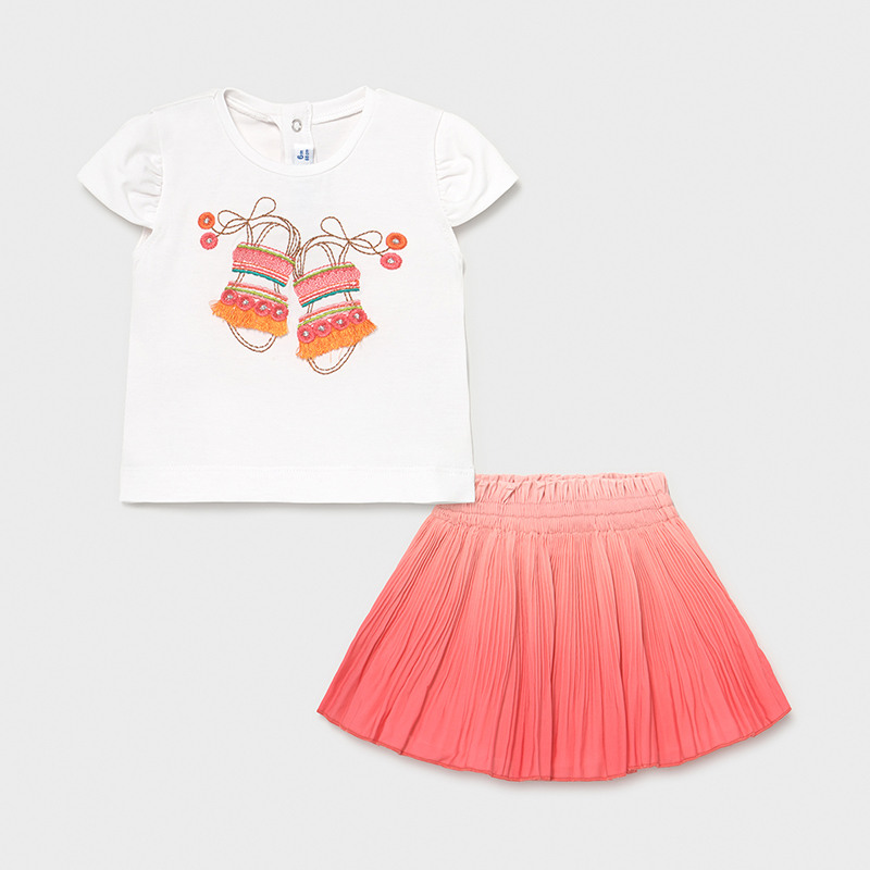 Set - tričko s potlačou a sukňa Mayoral - 2101996057