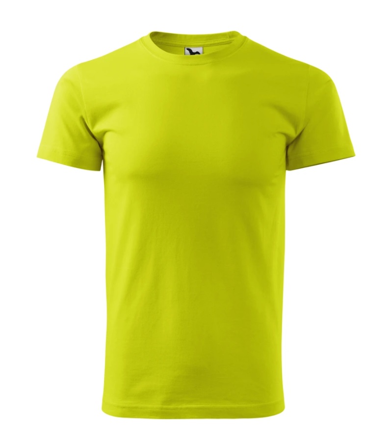 Tričko pánske bavlnené Basic 129 - limeta