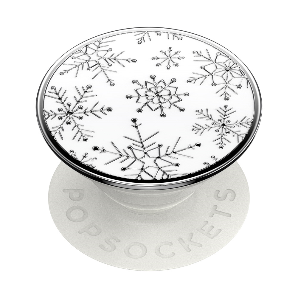 PopSockets 43138500  PopGrip Gen.2, Enamel Snow Metal, snehové vločky, smaltovan