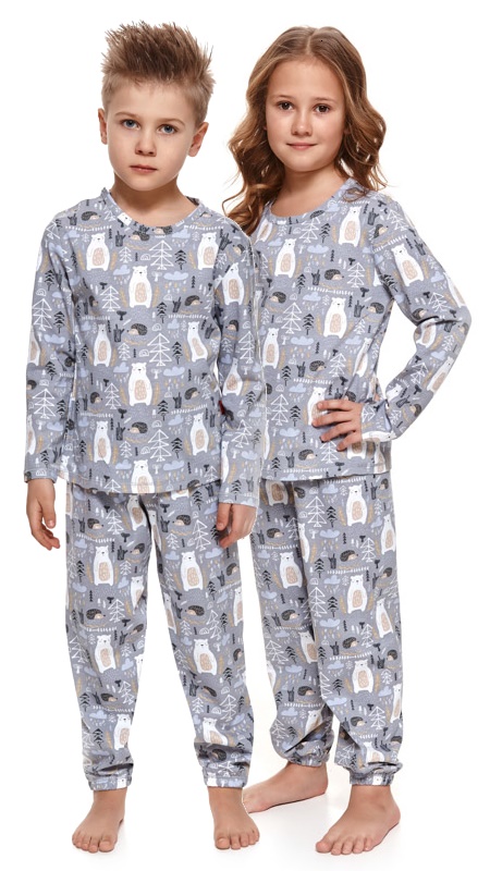 Detské pyžamo s medvedíkmi Doctor nap 4170 Bear - sivá
