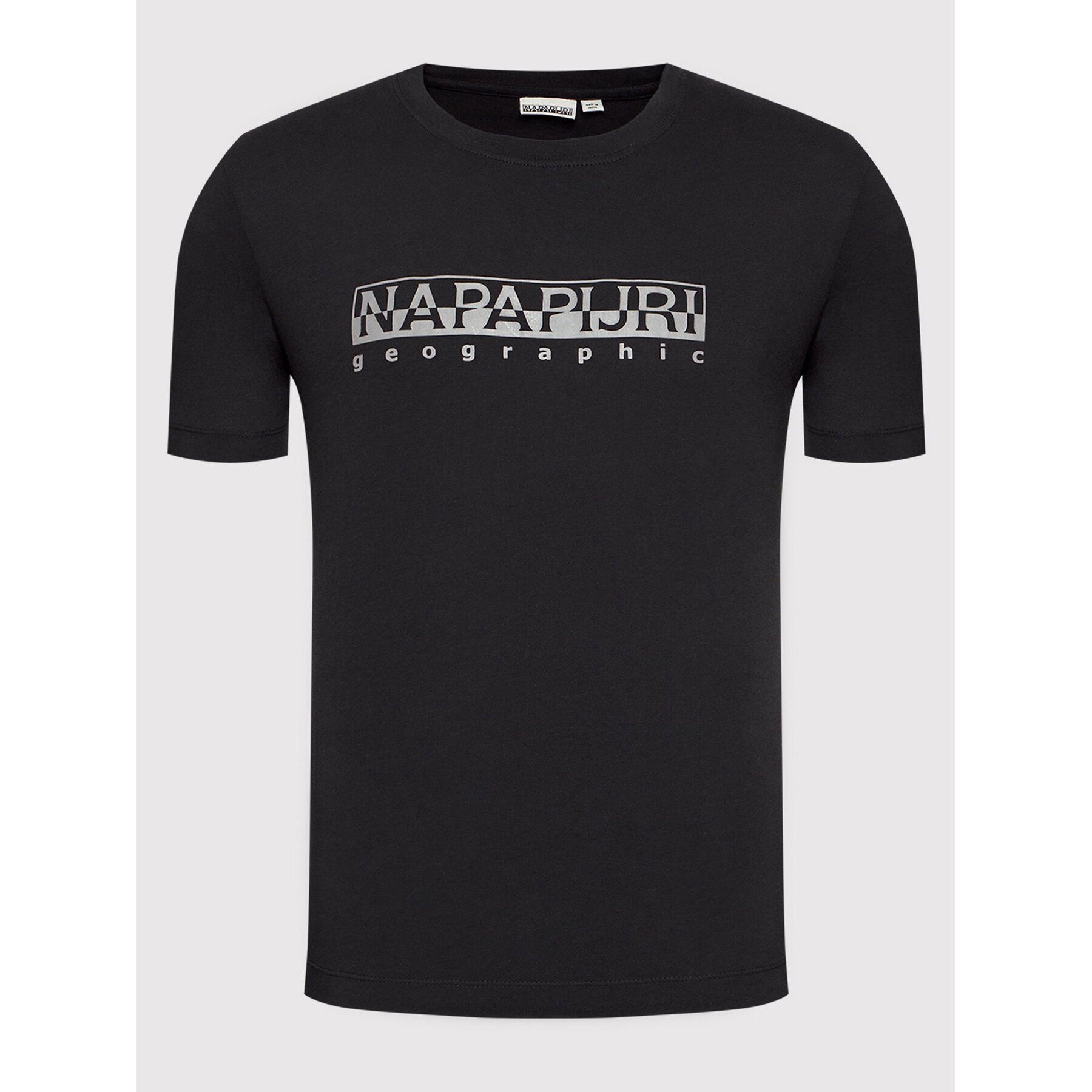 Pánske tričko s potlačou Napapijri - čierna