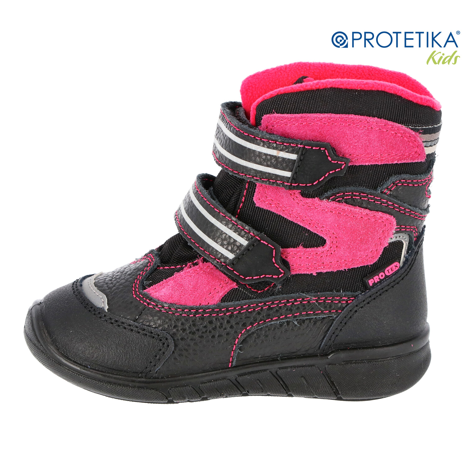 Protetika - zimné topánky s membránou PRO-tex MARON black - zateplené