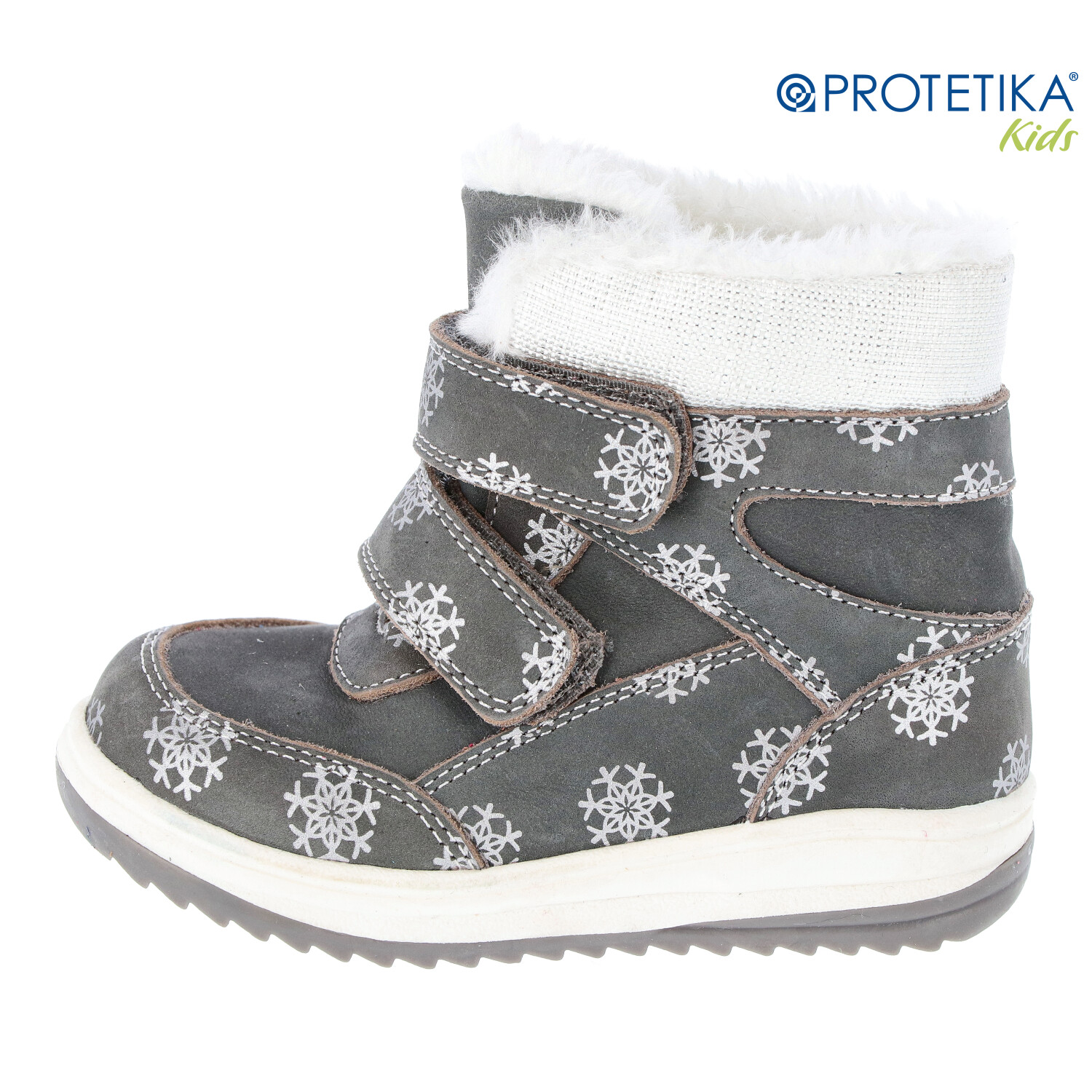 Protetika - zimné topánky RAMONA grey - zateplené kožušinkou