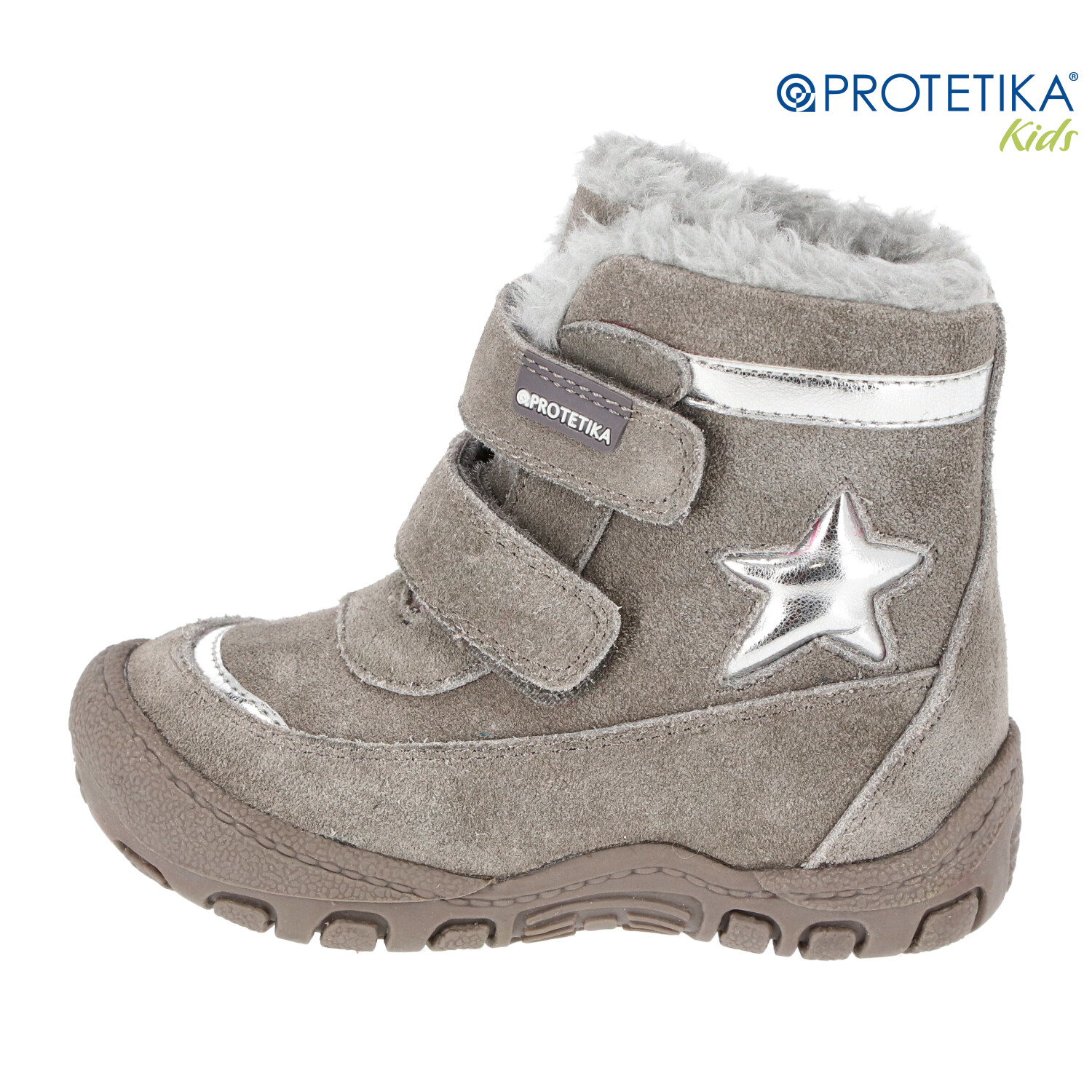 Protetika - zimné topánky PULA grey - zateplené kožušinkou
