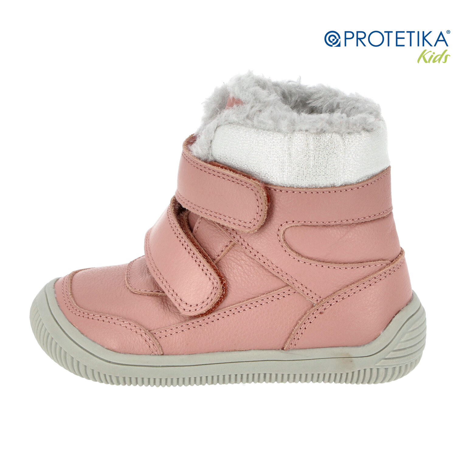Protetika - zimné barefootové topánky TAMIRA pink - zateplené kožušinkou