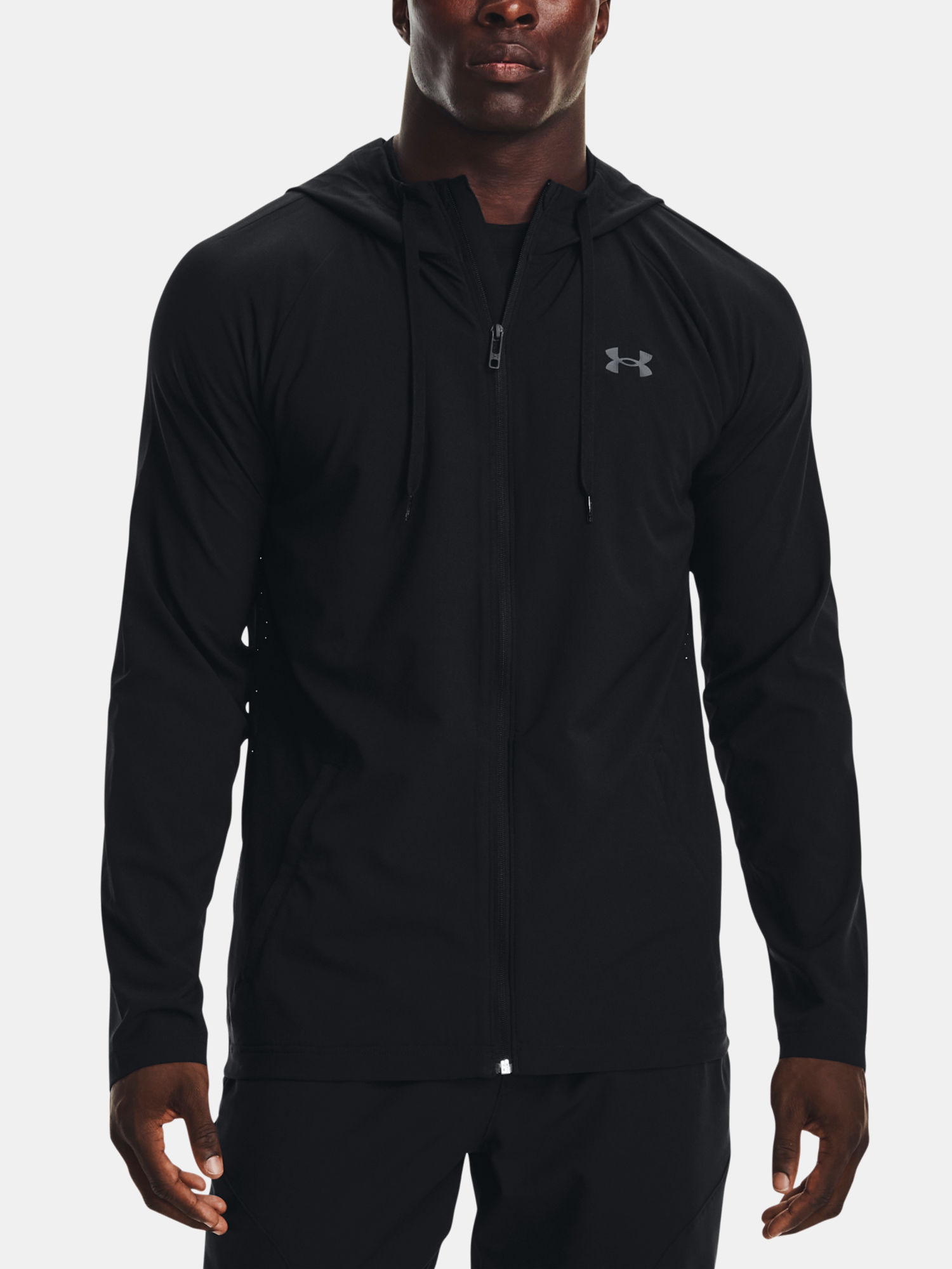 Mikina Under Armour UA Wvn Perforated Windbreaker-BLK