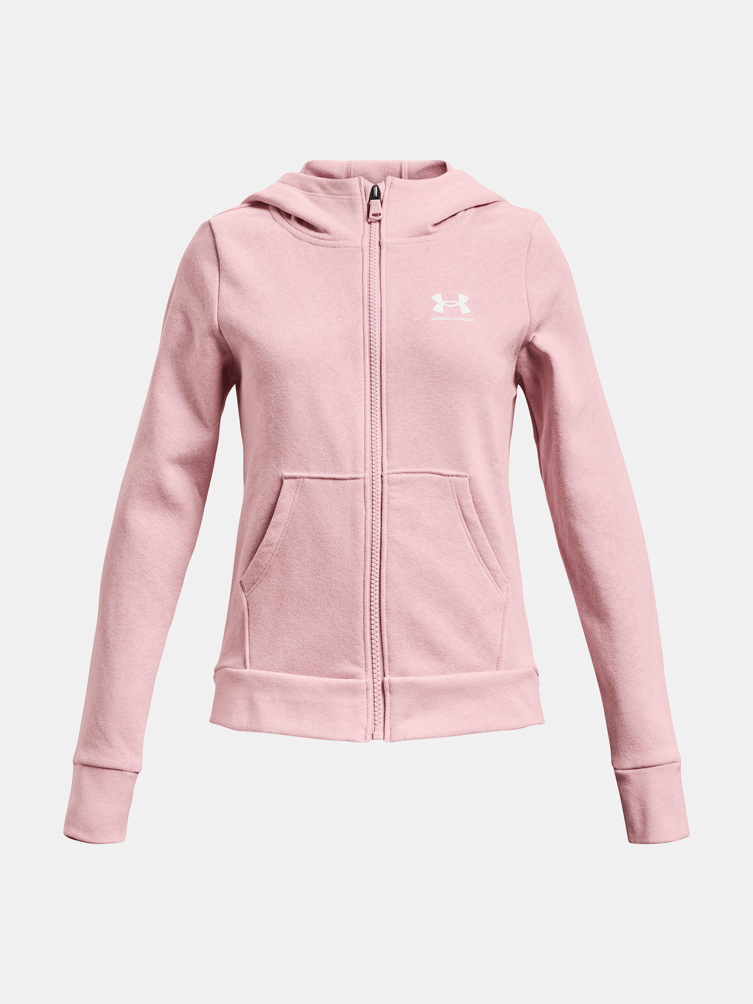 Mikina Under Armour Rival Fleece LU FZ Hoodie-PNK