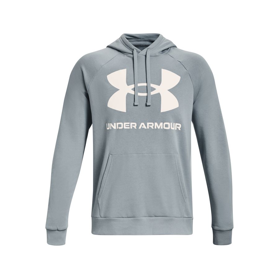 Mikina s kapucňou UA Rival Fleece Big Logo HD-BLU