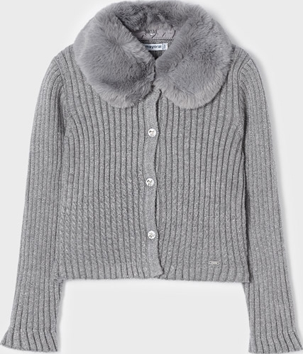 Pletený sveter s kožušinou Mayoral - 1304309015