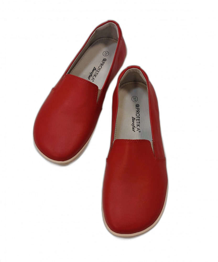 Protetika - barefootové dámske topánky LADA red