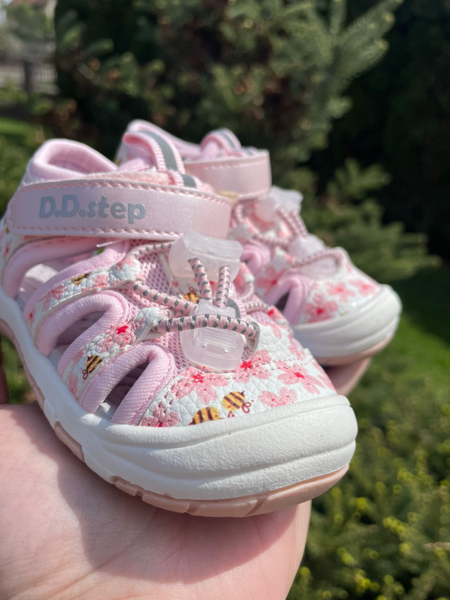 Sandále SASHA baby pink športové barefoot D.D.Step