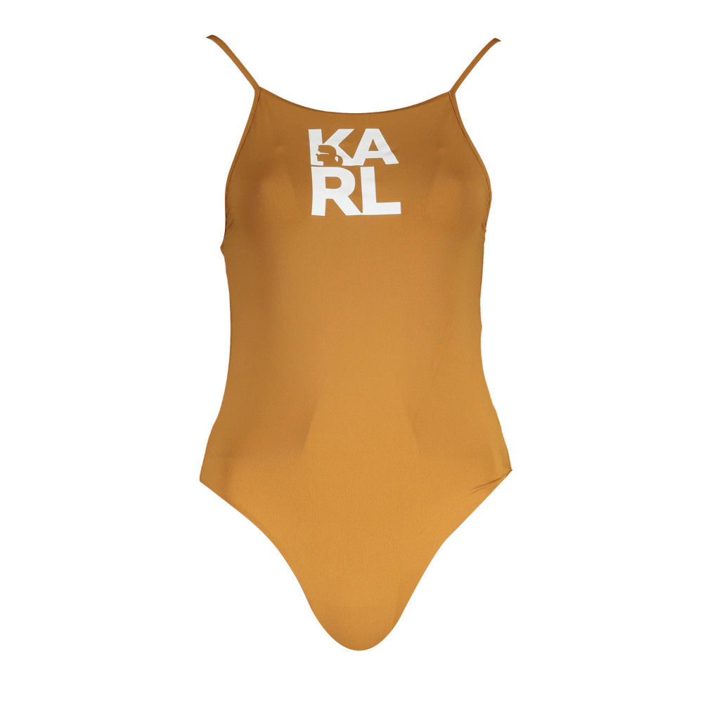 Dámske plavky Karl Lagerfeld - hnedá