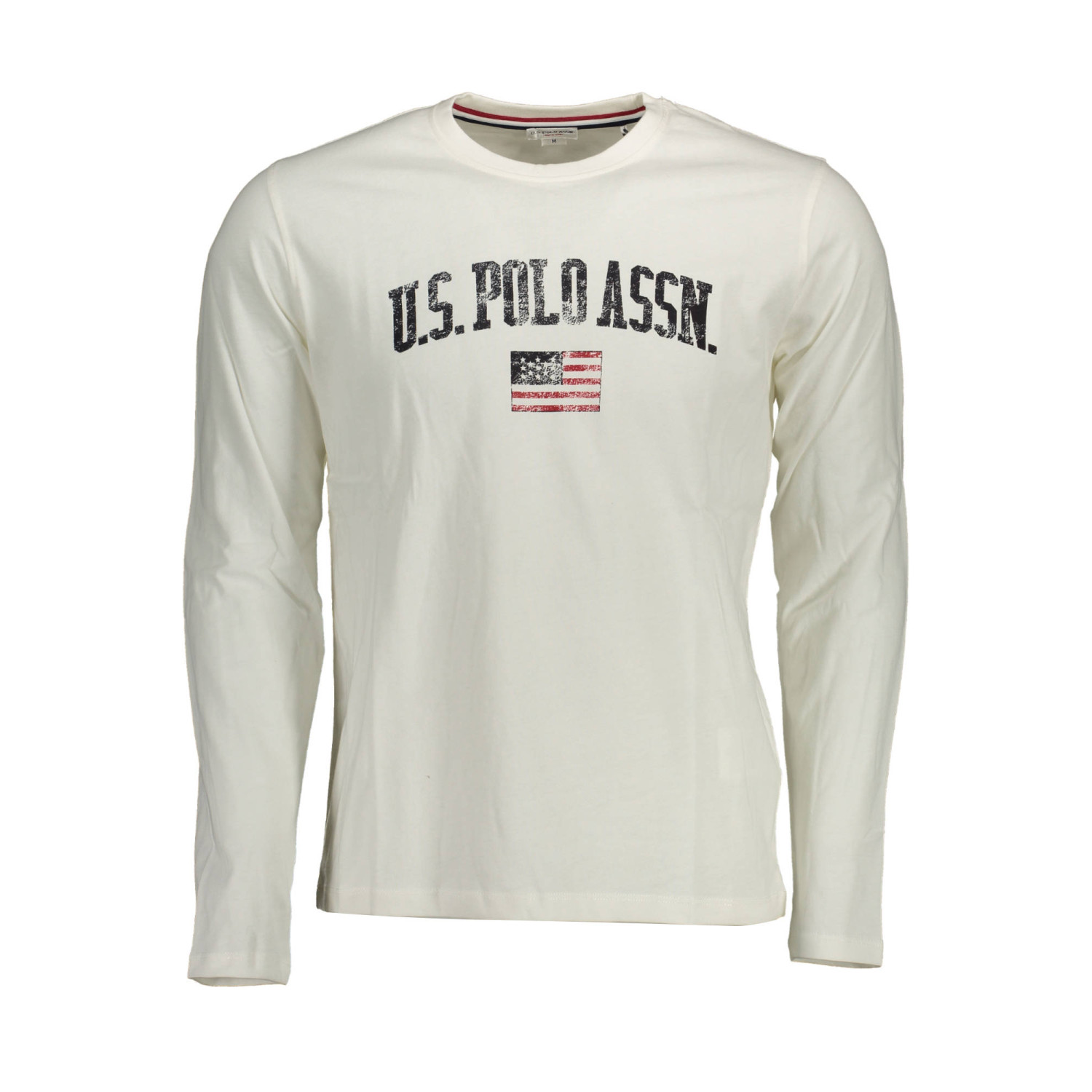 Pánske tričko s dlhým rukávom U.S. Polo - biela