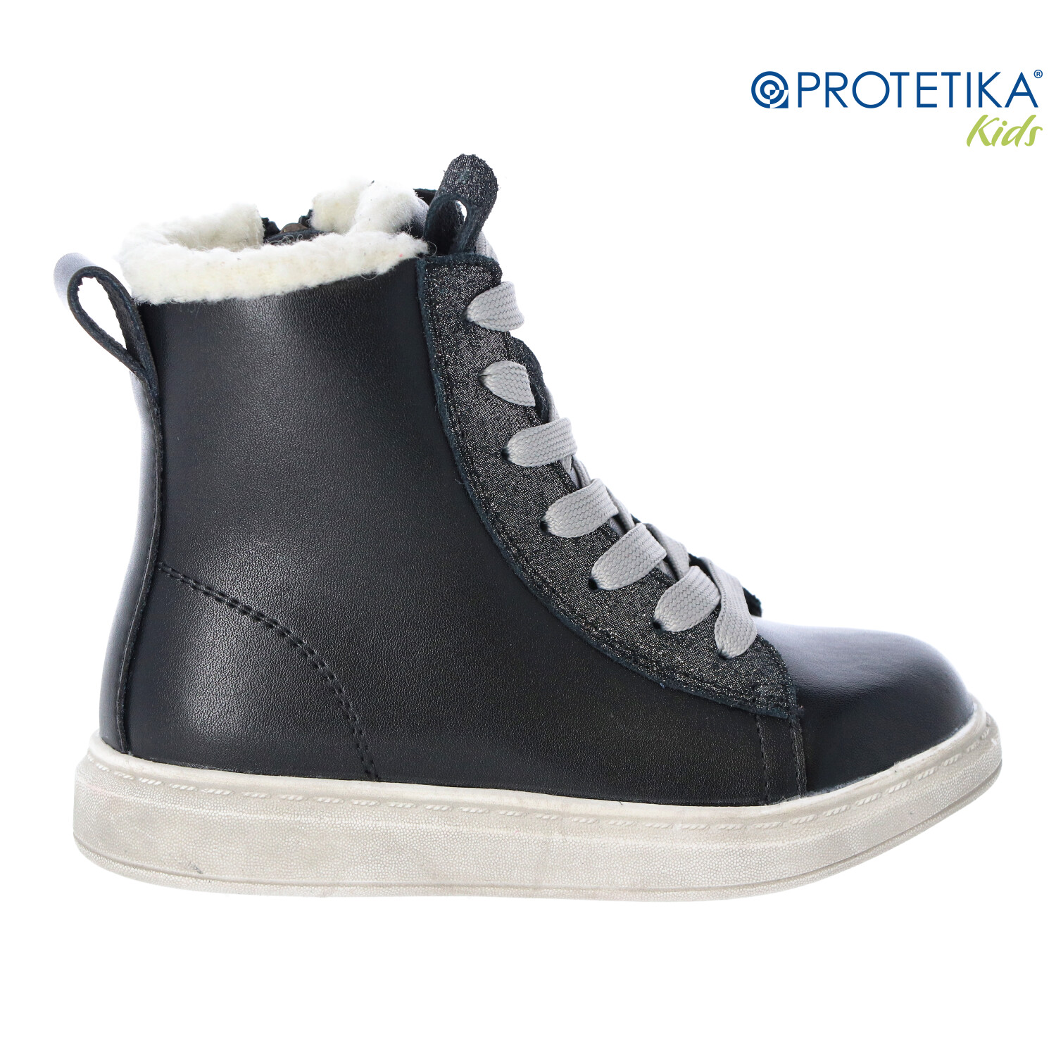 Protetika - zimné topánky s kožušinkou AJKA black